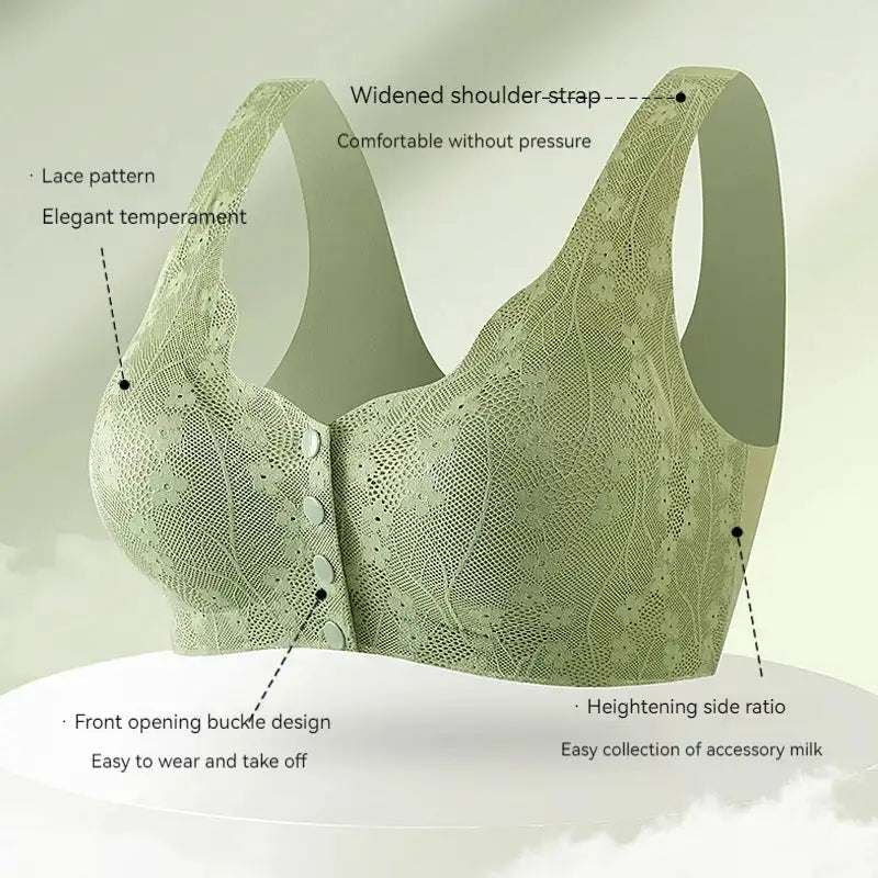 Anti Sagging Front Open Cooling Cotton Bra-Pack of 2